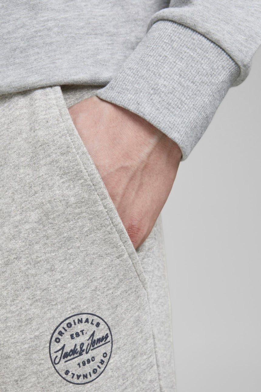 JACK&JONES JPSTGORDON SHARK SWEAT PANTS NOOS 12165322 - Açık Gri