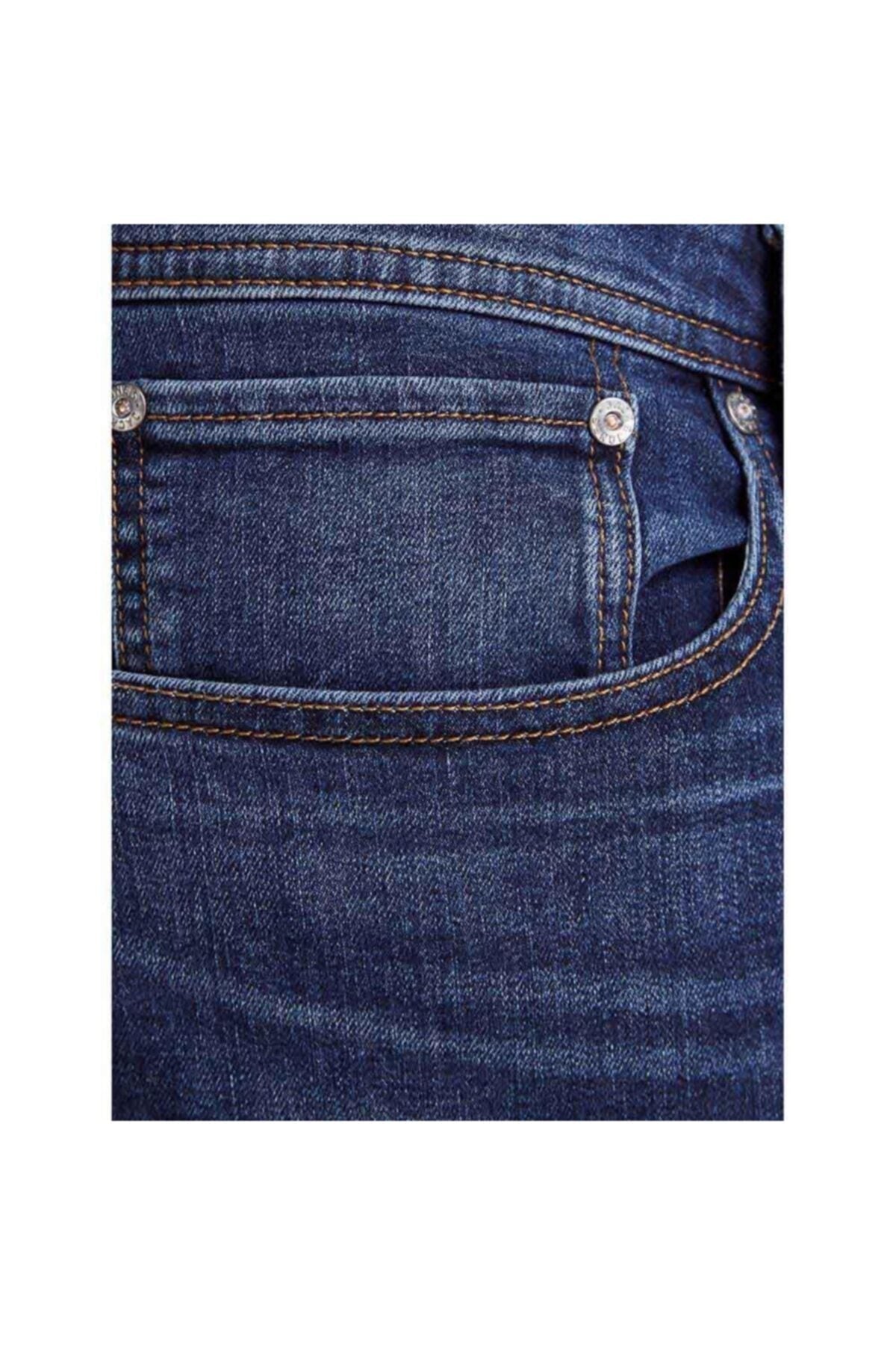 Jack & Jones Tim Original Erkek Büyük Beden Slim Fit Jean 12153646 - Mavi