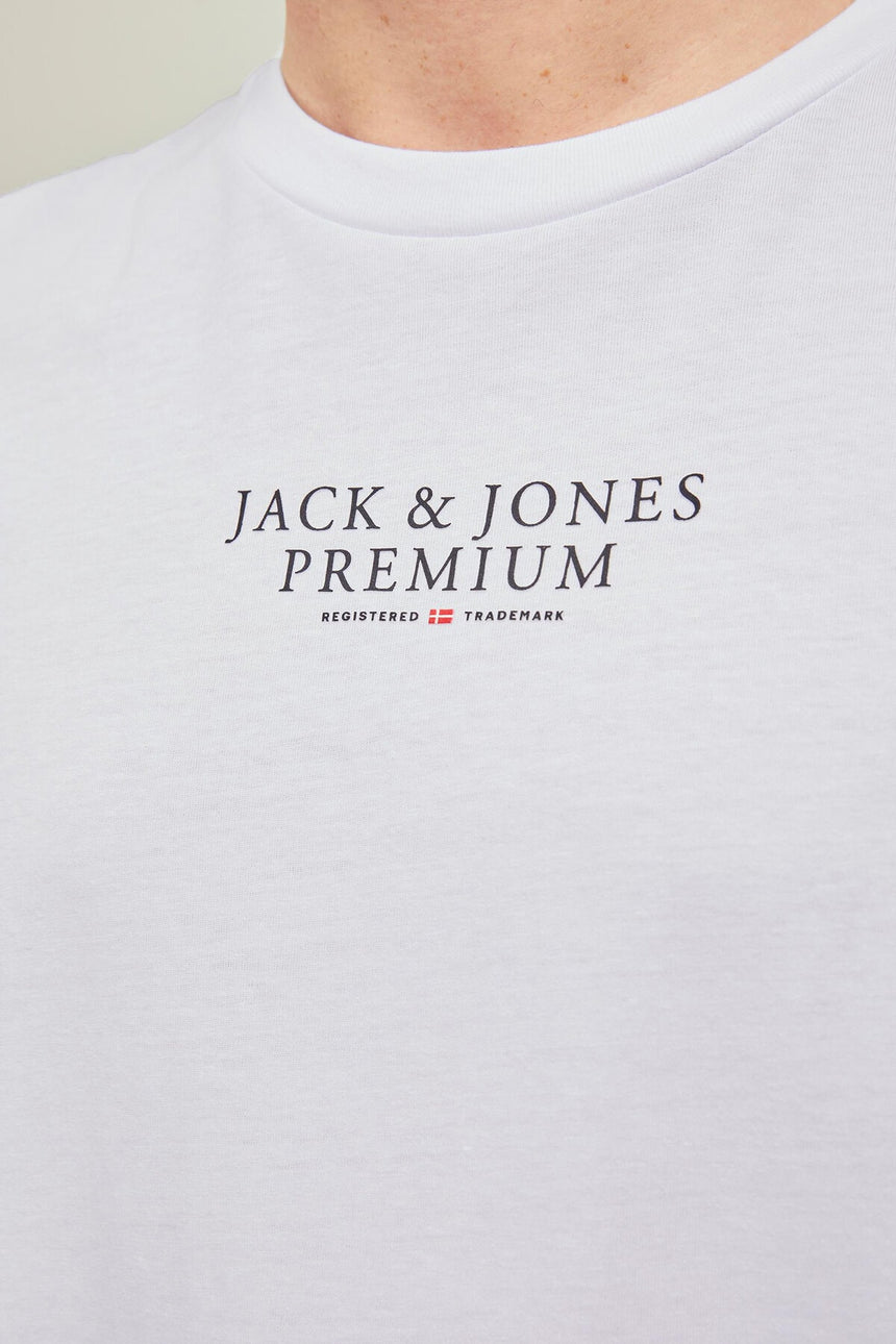 JACK&JONES JPRBLUARCHIE SS TEE CREW NECK NOOS 12217167 - Beyaz