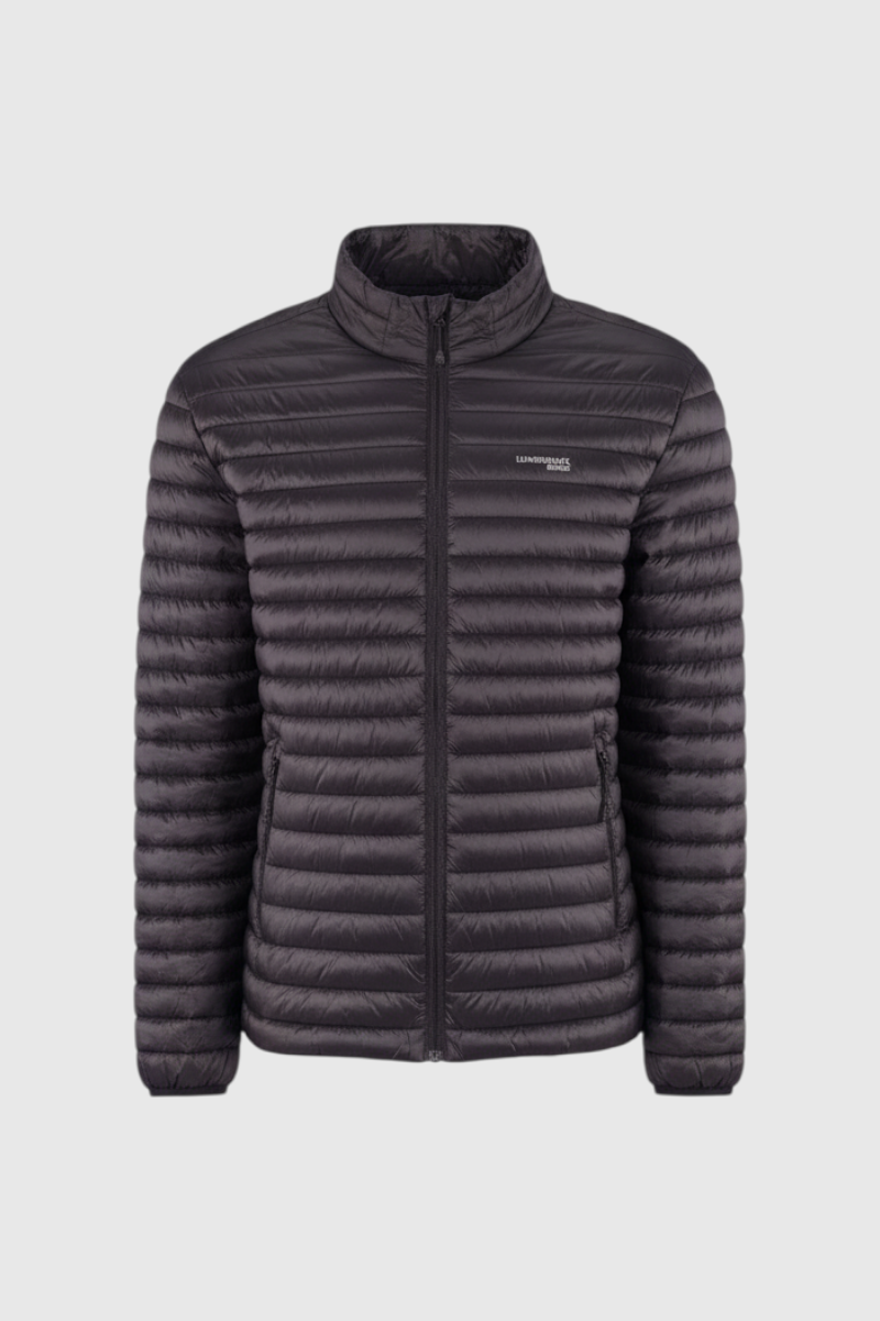 Sporline Lumberjack ML Perry siyah renkli, polyester malzemeden üretilmiş regular kesim erkek şişme mont