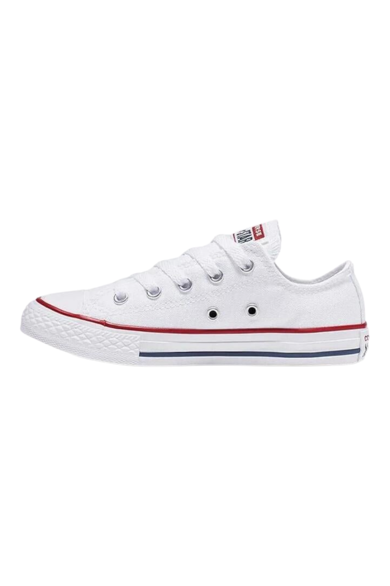 Sporline marka beyaz kanvas Converse Chuck Taylor All Star düşük bilekli spor ayakkabı