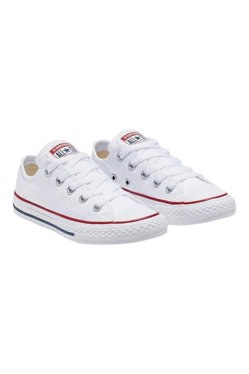 Sporline beyaz kanvas Converse Chuck Taylor All Star düşük bilekli çocuk spor ayakkabı