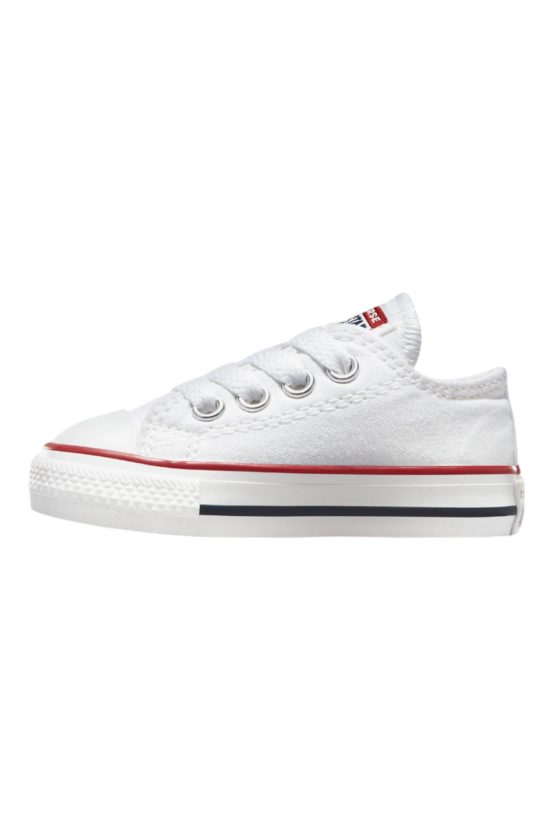 Sporline beyaz kanvas Converse Chuck Taylor All Star çocuk spor ayakkabı, yan profil görünümü