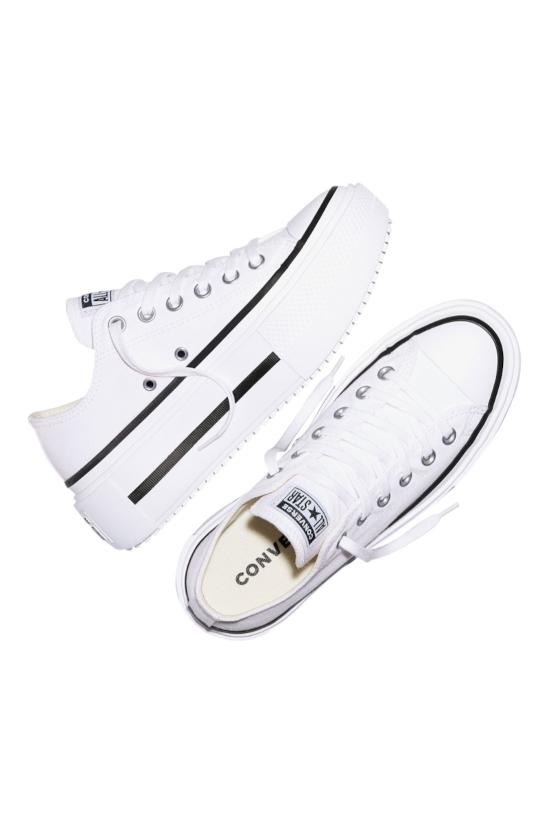 Sporline beyaz Converse Chuck Taylor All Star Lift Double Stack platform kadın spor ayakkabı üstten görünüm