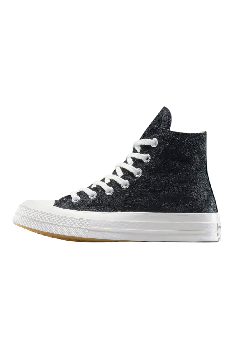 Sporline Converse Chuck 70 siyah dantel detaylı yüksek bilekli kanvas spor ayakkabı