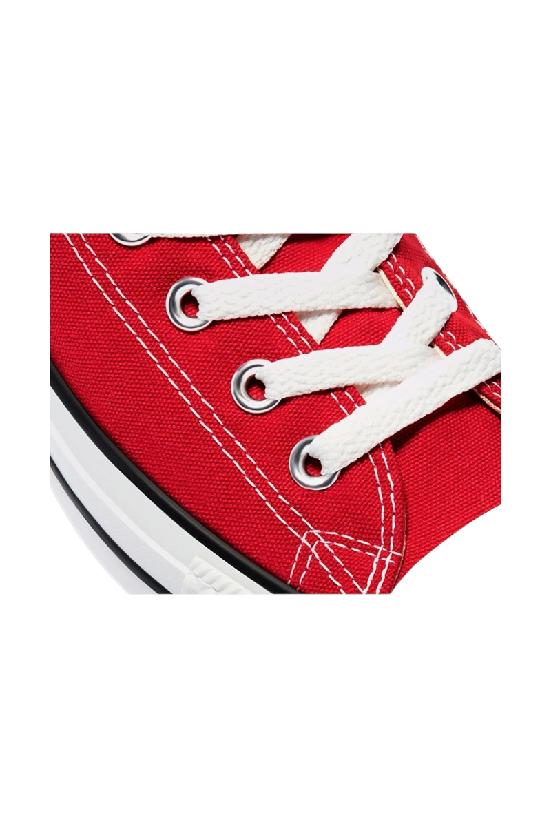 Sporline Converse Chuck Taylor kırmızı kanvas spor ayakkabı beyaz bağcıklı detay