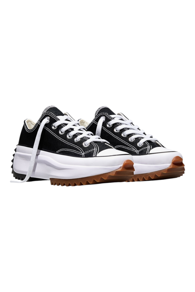 Sporline Converse Run Star Hike siyah beyaz kanvas platform tabanlı günlük spor ayakkabı