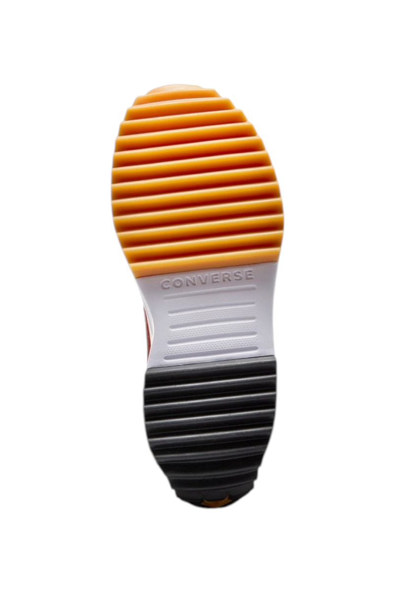Sporline Converse Run Star Hike spor ayakkabının turuncu ve siyah tırtıklı kauçuk dış tabanı