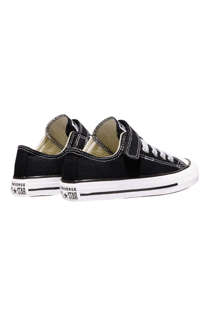Sporline Converse Chuck Taylor All Star 1V siyah çocuk spor ayakkabı, cırt cırtlı ve bağcıklı tasarım