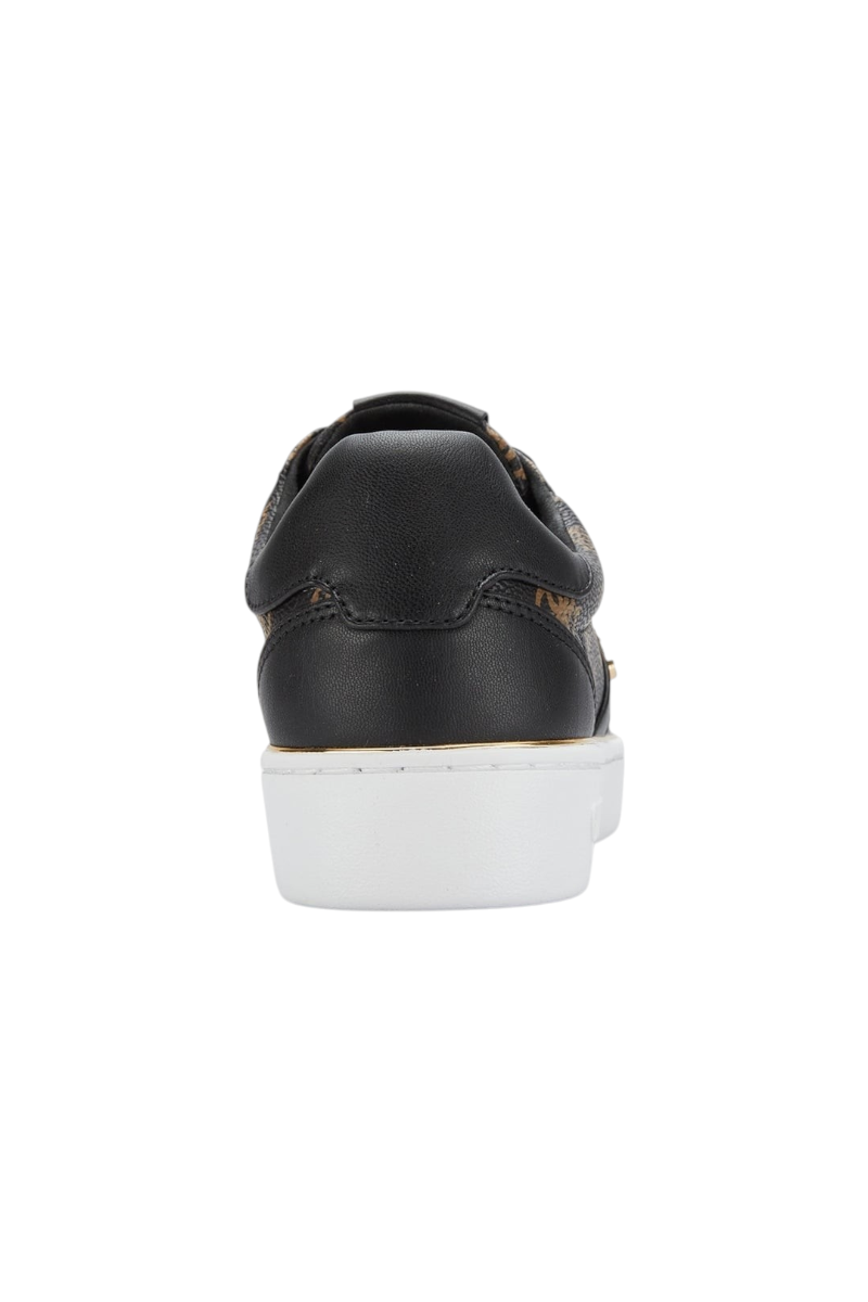 Sporline Guess siyah poliüretan kadın sneaker ayakkabının arka görünümü