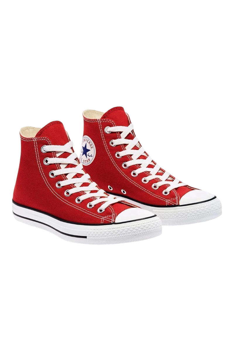 Sporline kırmızı kanvas Converse Chuck Taylor All Star yüksek bilekli kadın spor ayakkabı