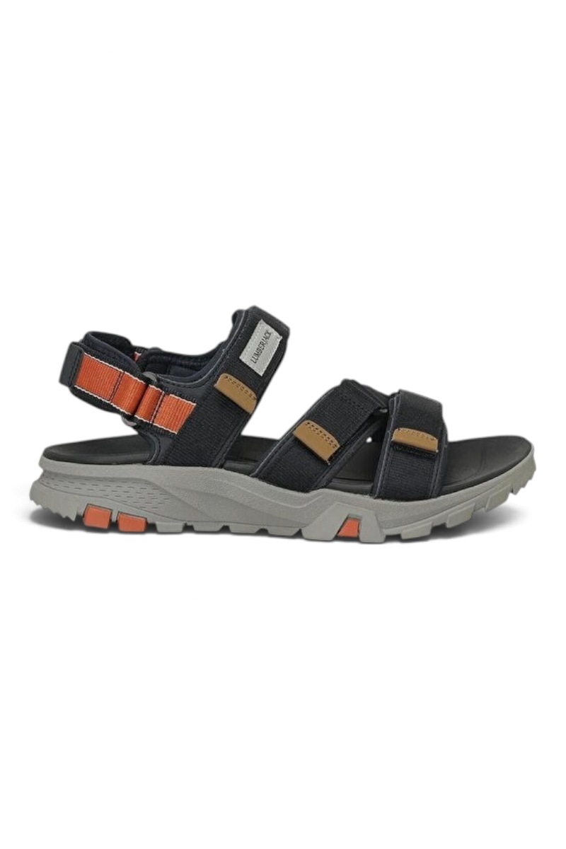 Sporline Lumberjack Barle lacivert erkek sandalet, ayarlanabilir bantlı ve tırtıklı tabanlı spor tasarım.