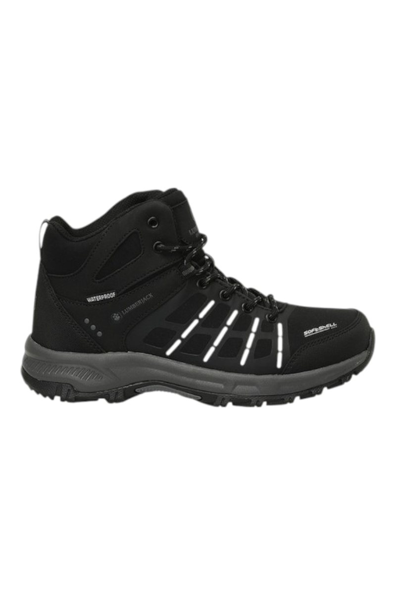 Sporline Lumberjack Duncan HI siyah erkek bot, tekstil ve PU malzeme, su geçirmez softshell detaylı tasarım