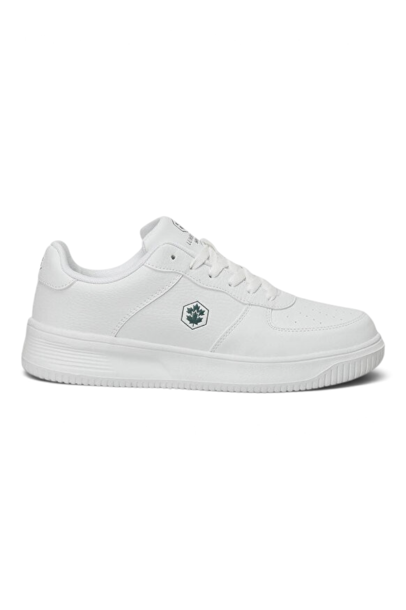 Sporline Lumberjack Finster beyaz erkek sneaker, %100 PU malzemeden üretilmiş şık ve günlük spor ayakkabı modeli.