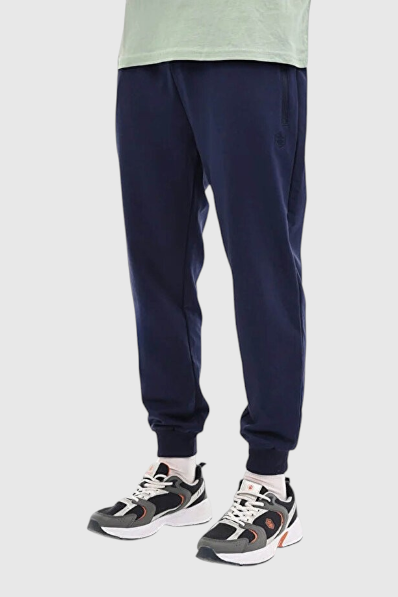 Sporline Lumberjack lacivert renkli, regular kesim, polyester karışımlı erkek jogger eşofman altı