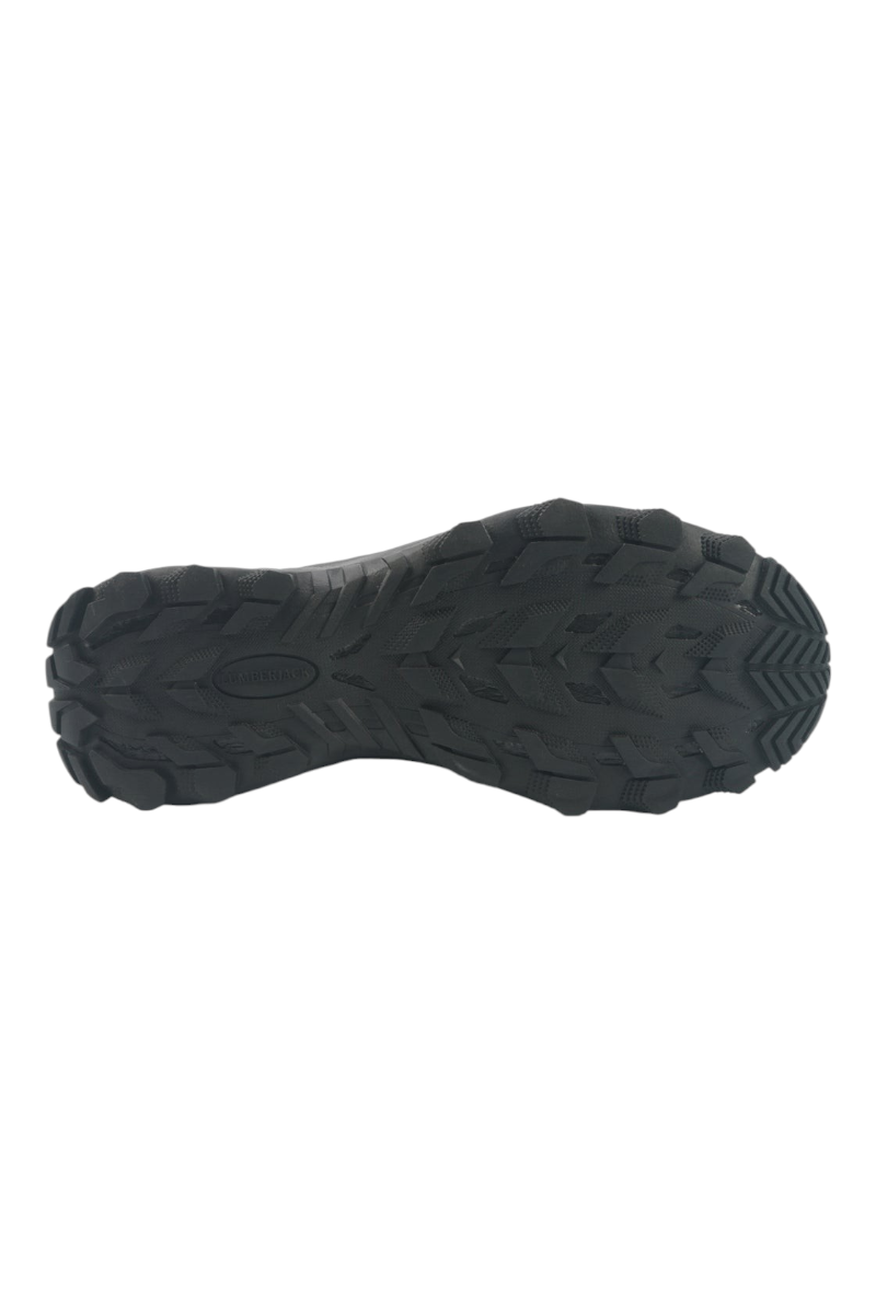 Sporline Lumberjack Mendel siyah erkek outdoor ayakkabısının tırtıklı kauçuk taban yapısı
