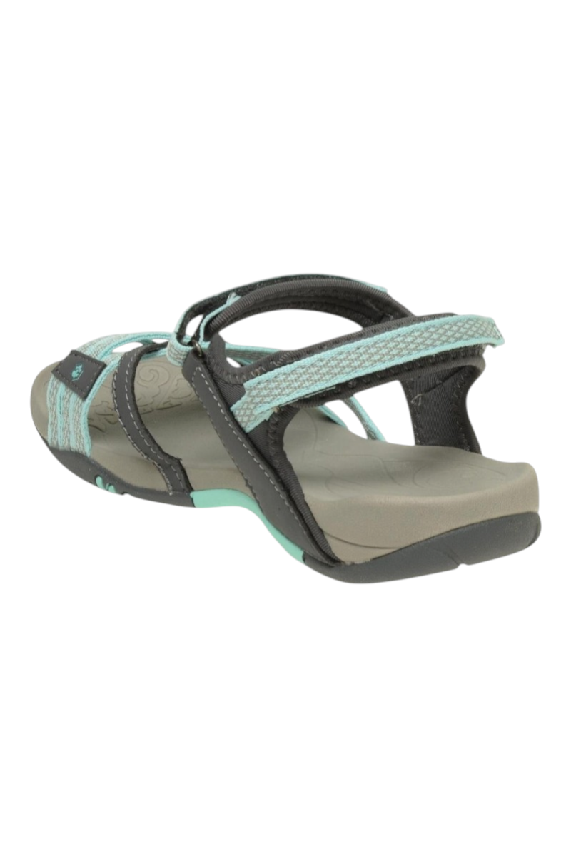 Sporline Lumberjack 6M Eftal mint yeşili ve gri renkli, poliüretan tabanlı, cırt cırtlı kadın spor sandalet