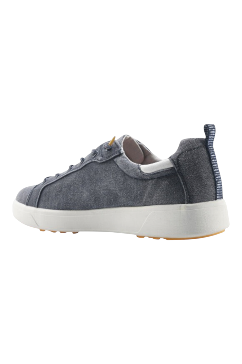 Sporline Lumberjack Ramirez 5FX mavi kanvas erkek sneaker, beyaz tabanlı modern günlük spor ayakkabı
