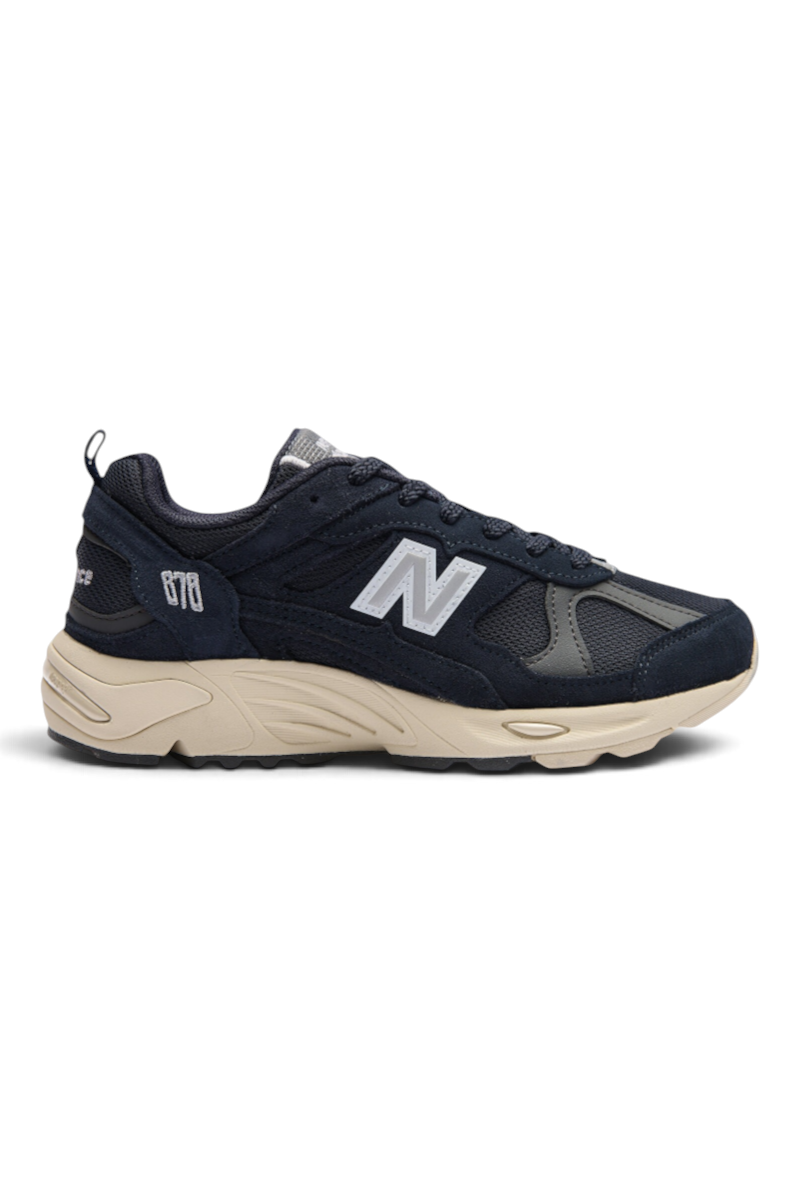 Sporline New Balance 878 lacivert süet ve file detaylı, ABZORB yastıklamalı unisex günlük spor ayakkabı
