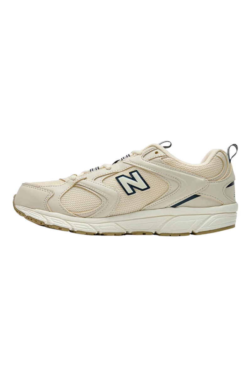 Sporline New Balance ML408BJ bej renkli, file ve sentetik deri detaylı retro tasarımlı unisex spor ayakkabı