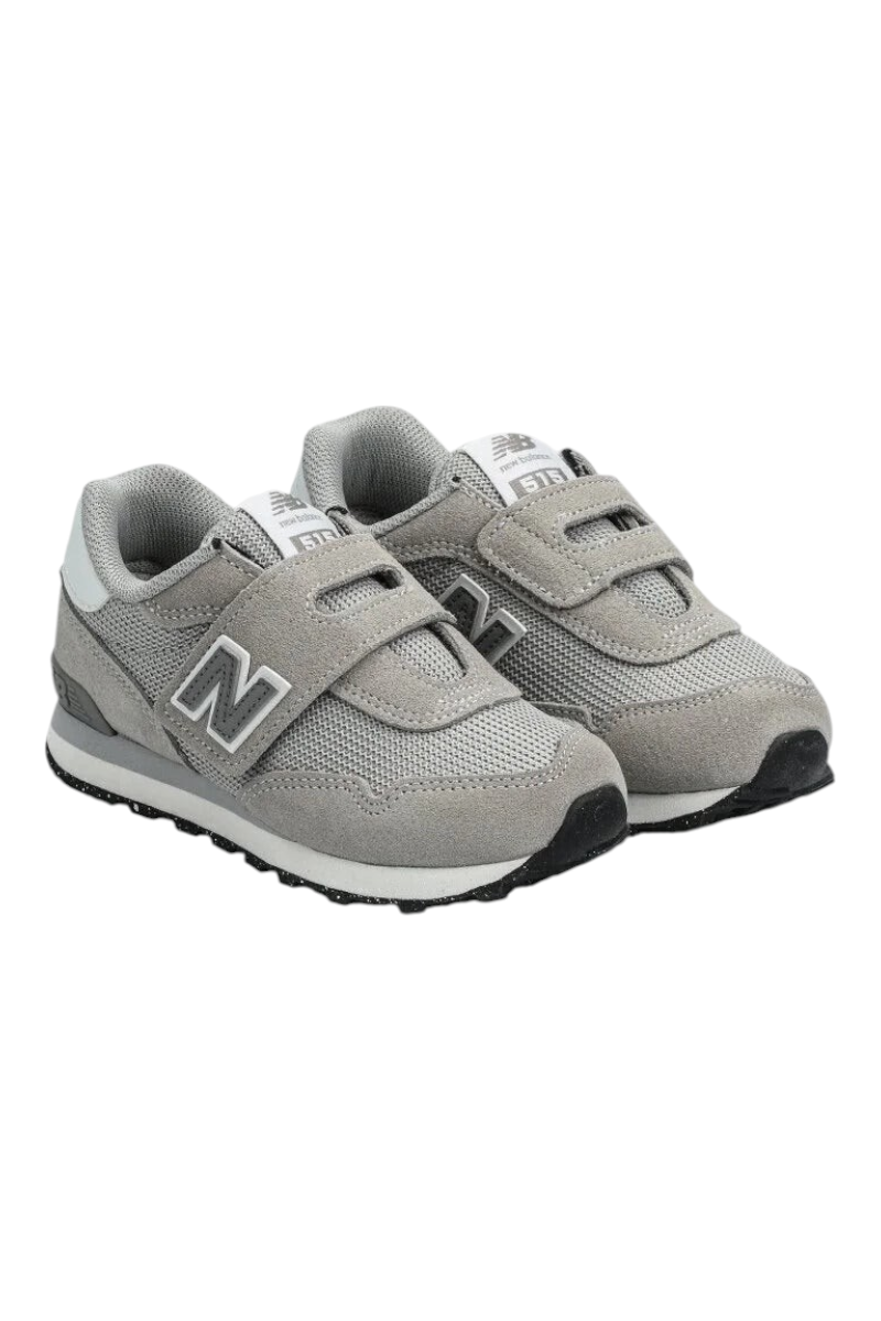 Sporline New Balance gri renkli, cırt cırtlı, file ve süet detaylı çocuk günlük spor ayakkabı
