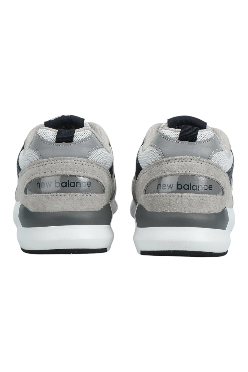 Sporline New Balance MS109GNV gri süet ve file detaylı erkek günlük spor ayakkabı arka görünümü
