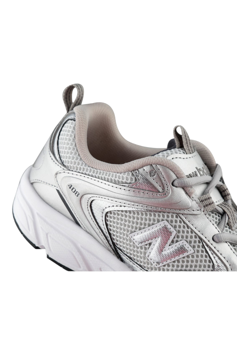 Sporline New Balance ML408GS gri renkli, file ve sentetik detaylı, 2000'ler tarzı unisex spor ayakkabı detayı