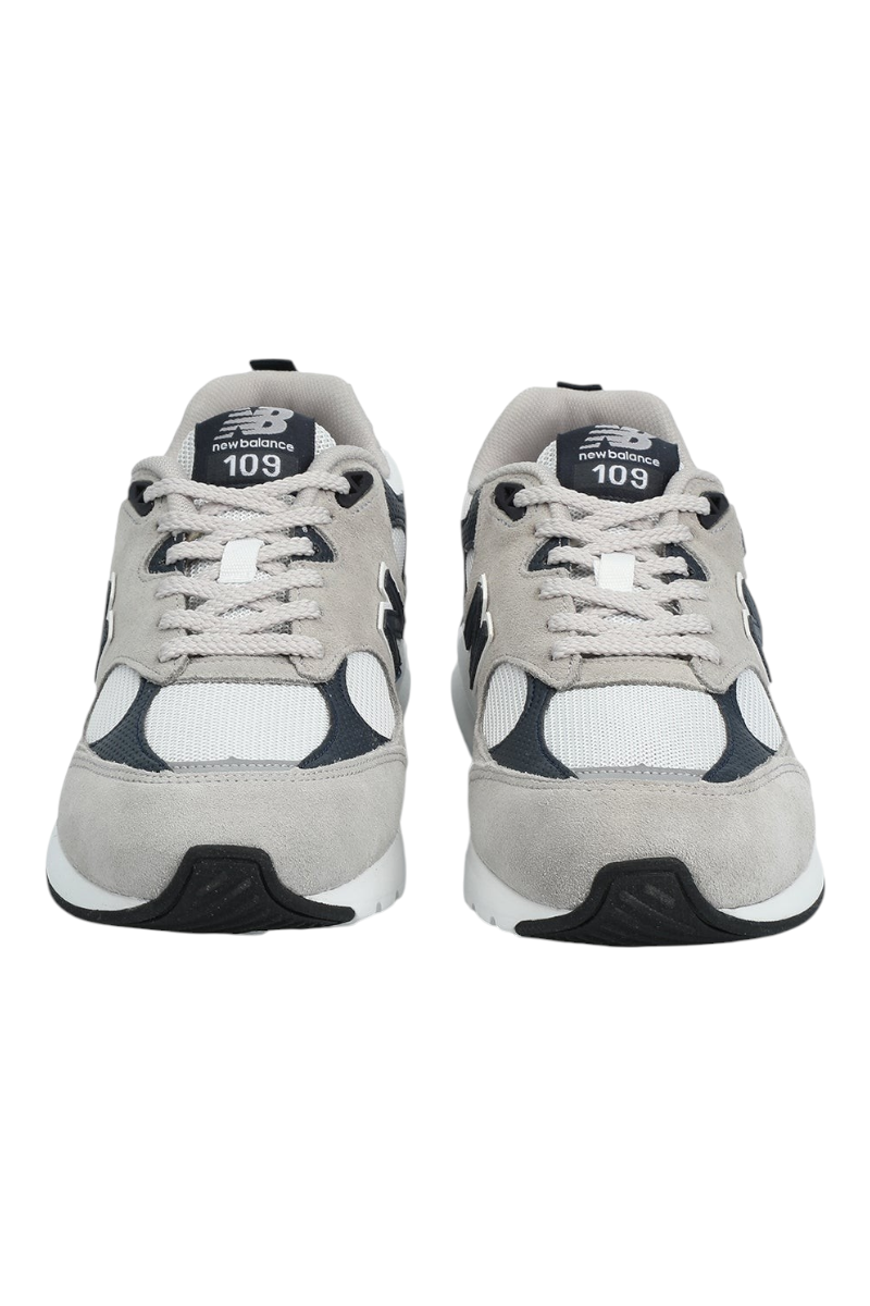 Sporline New Balance MS109GNV gri süet ve file detaylı erkek günlük spor ayakkabı ön görünüm