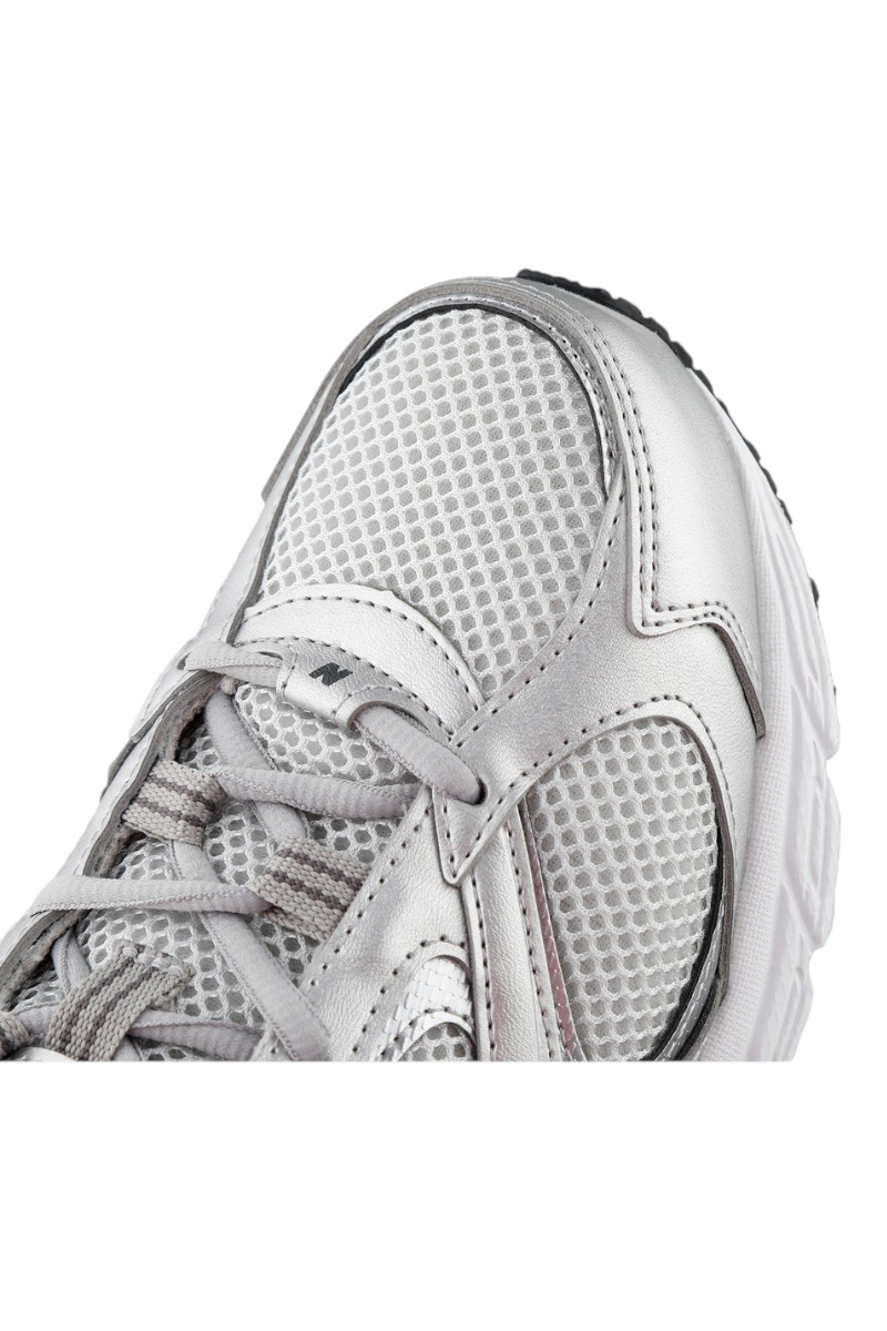 Sporline New Balance ML408GS gri unisex spor ayakkabı, sentetik ve file saya detaylı 2000'ler stili koşu ayakkabısı.