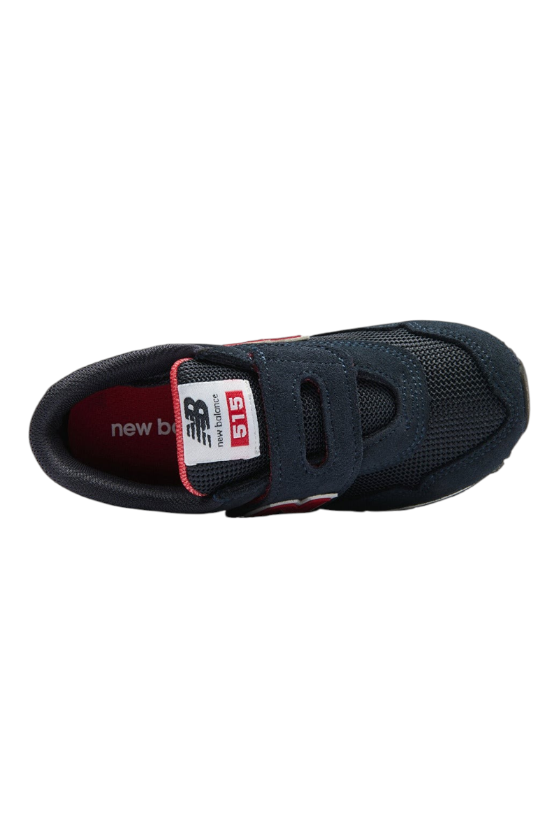 Sporline New Balance P5155YO lacivert renkli, cırt cırtlı çocuk günlük spor ayakkabısı üstten görünüm