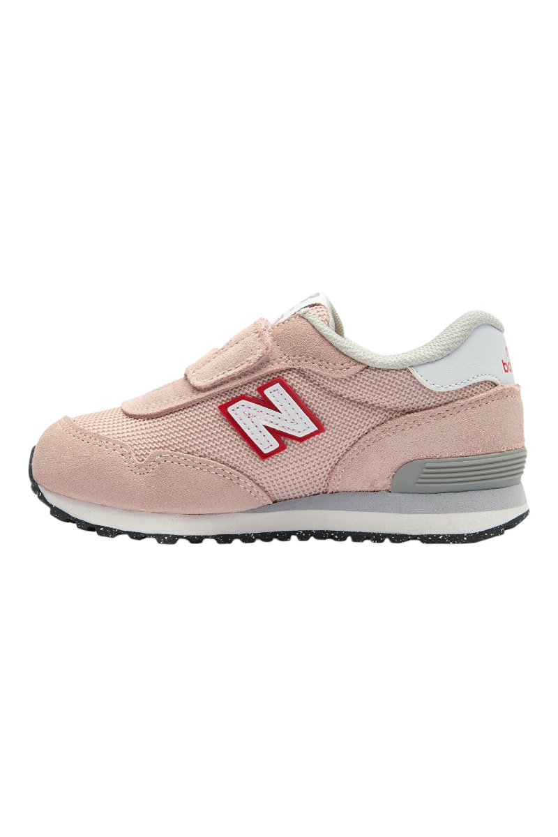 Sporline New Balance pembe süet ve file çocuk spor ayakkabısı, cırt cırtlı tasarım ve EVA yastıklamalı taban.