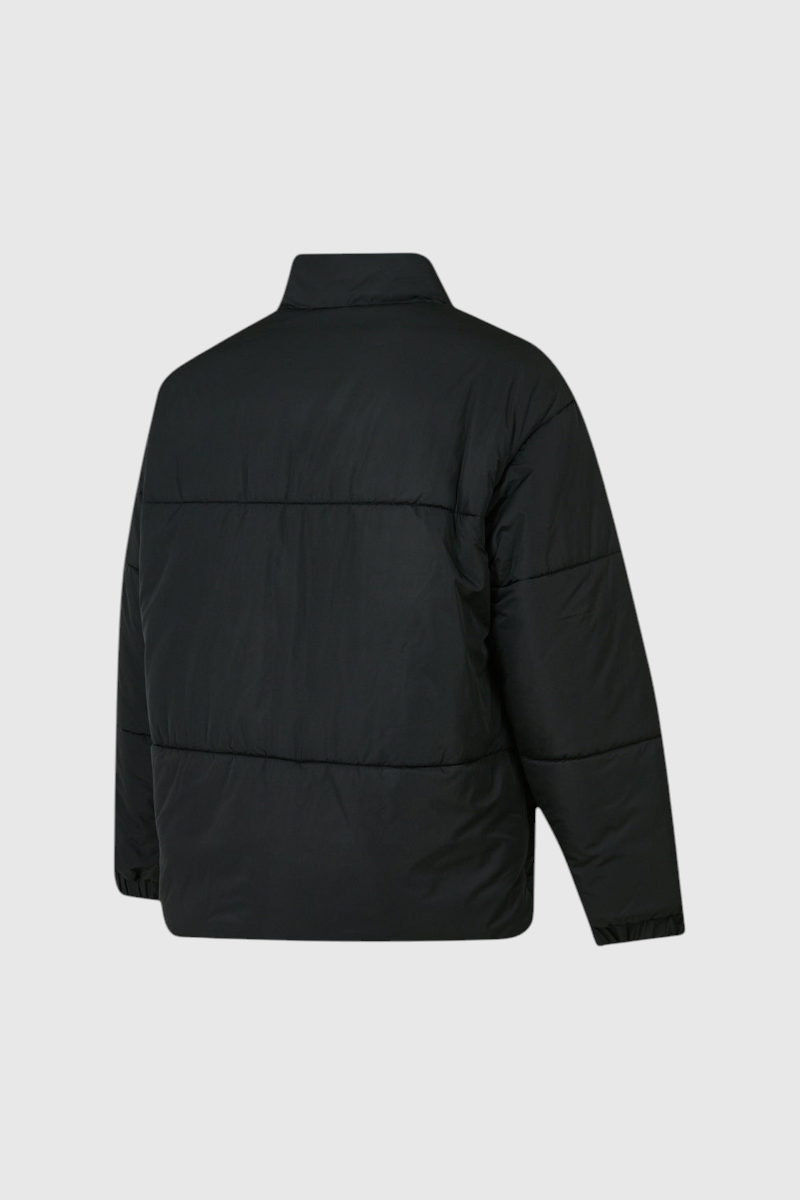Sporline New Balance erkek siyah polyester dokuma günlük şişme ceket arka görünüm