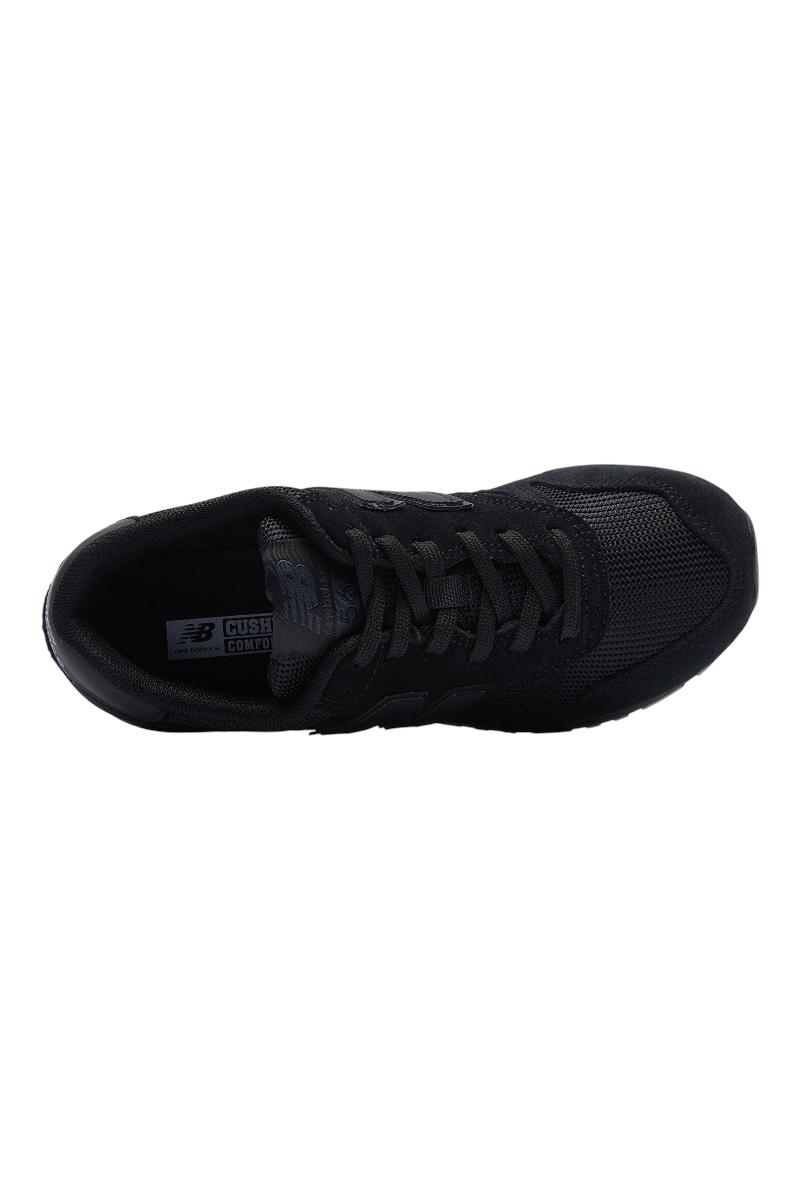 Sporline New Balance ML565ABB siyah erkek günlük spor ayakkabı, dokuma kumaş detaylı üst yüzey ve konforlu iç taban.