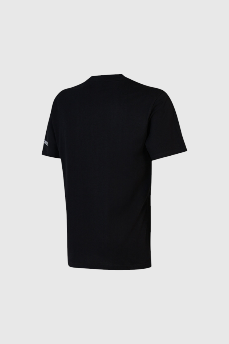 Sporline New Balance siyah renkli, kısa kollu, %100 pamuklu erkek t-shirt arka görünümü
