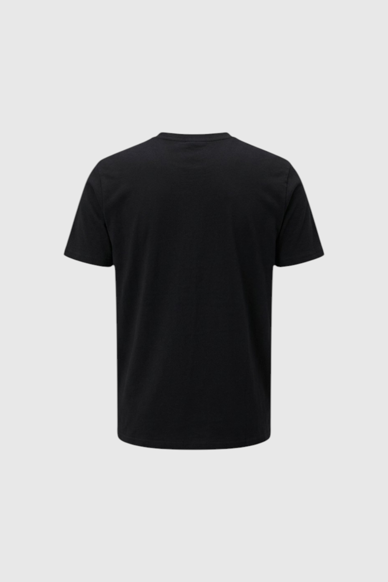 Sporline New Balance siyah renkli, kısa kollu, modern kesim erkek günlük t-shirt arka görünümü
