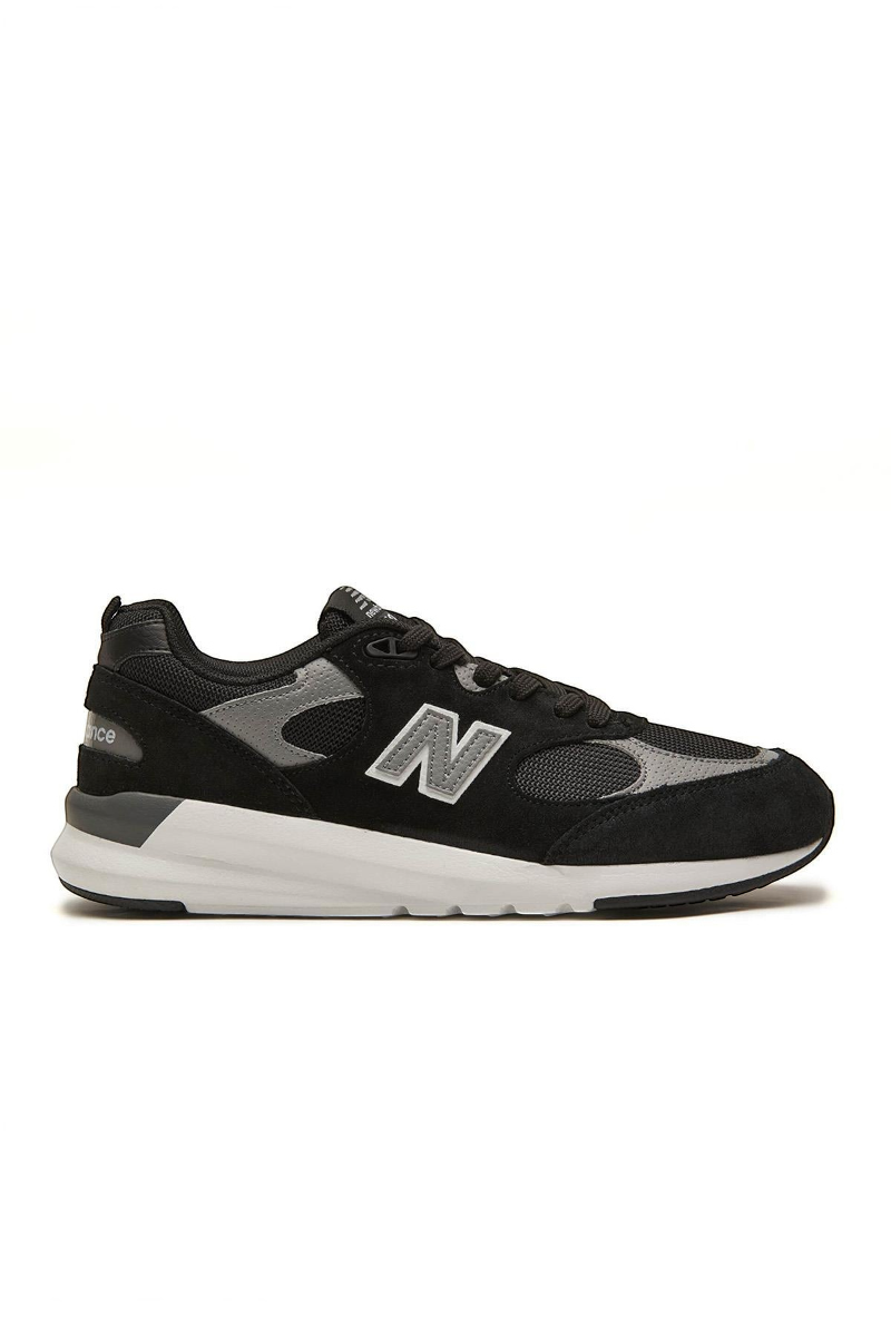Sporline New Balance MS109BG siyah ve gri renkli, nefes alabilen mesh yüzeyli erkek günlük spor ayakkabı