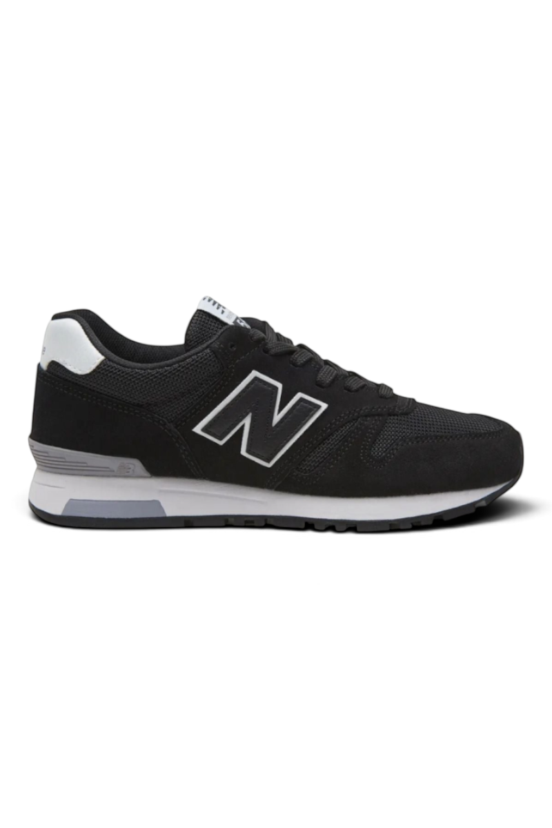 Sporline New Balance WL565BLK siyah ve beyaz kadın günlük spor ayakkabı, dayanıklı kauçuk tabanlı şık tasarım