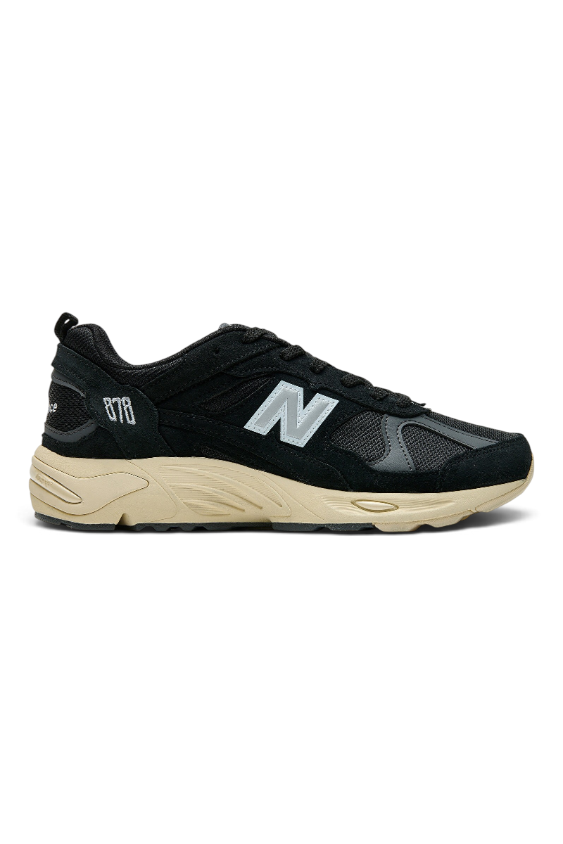 Sporline New Balance CM878AB1 siyah süet ve örgü detaylı, ABZORB yastıklamalı unisex günlük spor ayakkabı