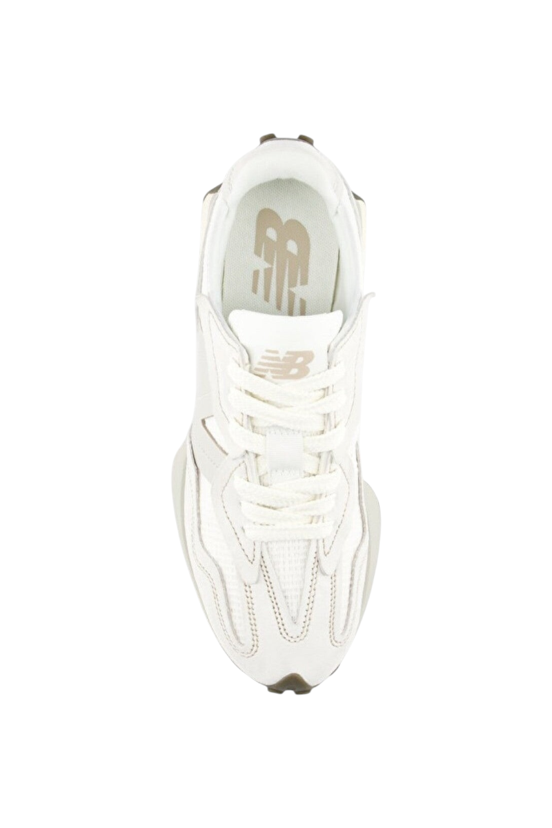 Sporline New Balance U327W2L5 unisex beyaz spor ayakkabı, üstten görünüm