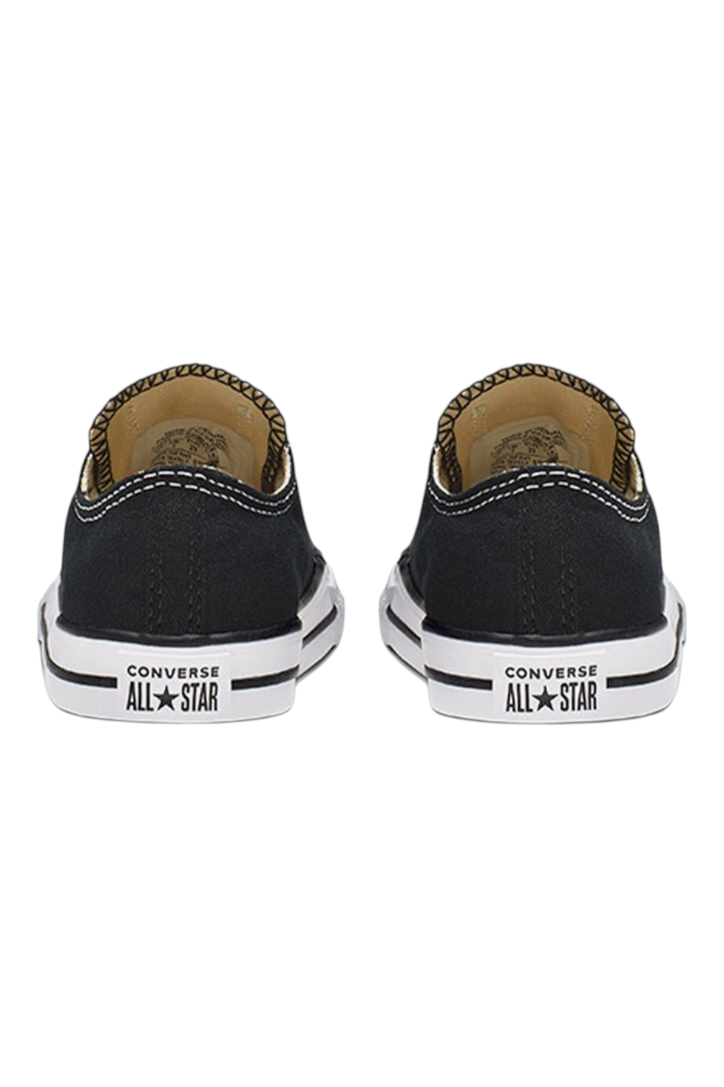 Sporline marka siyah renkli, klasik tasarımlı, pamuklu kumaştan üretilmiş çocuk Converse Chuck Taylor sneaker