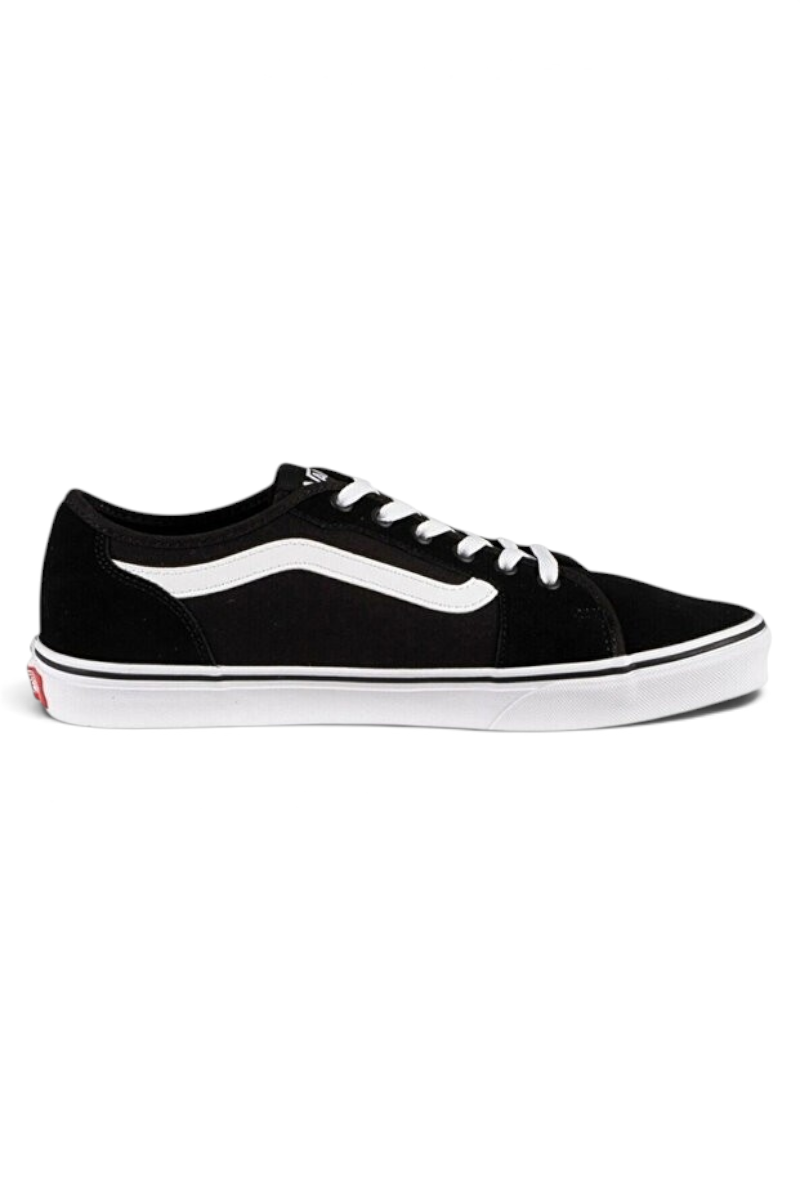 Sporline Vans MN Filmore Decon siyah beyaz erkek sneaker, yan profil görünümü