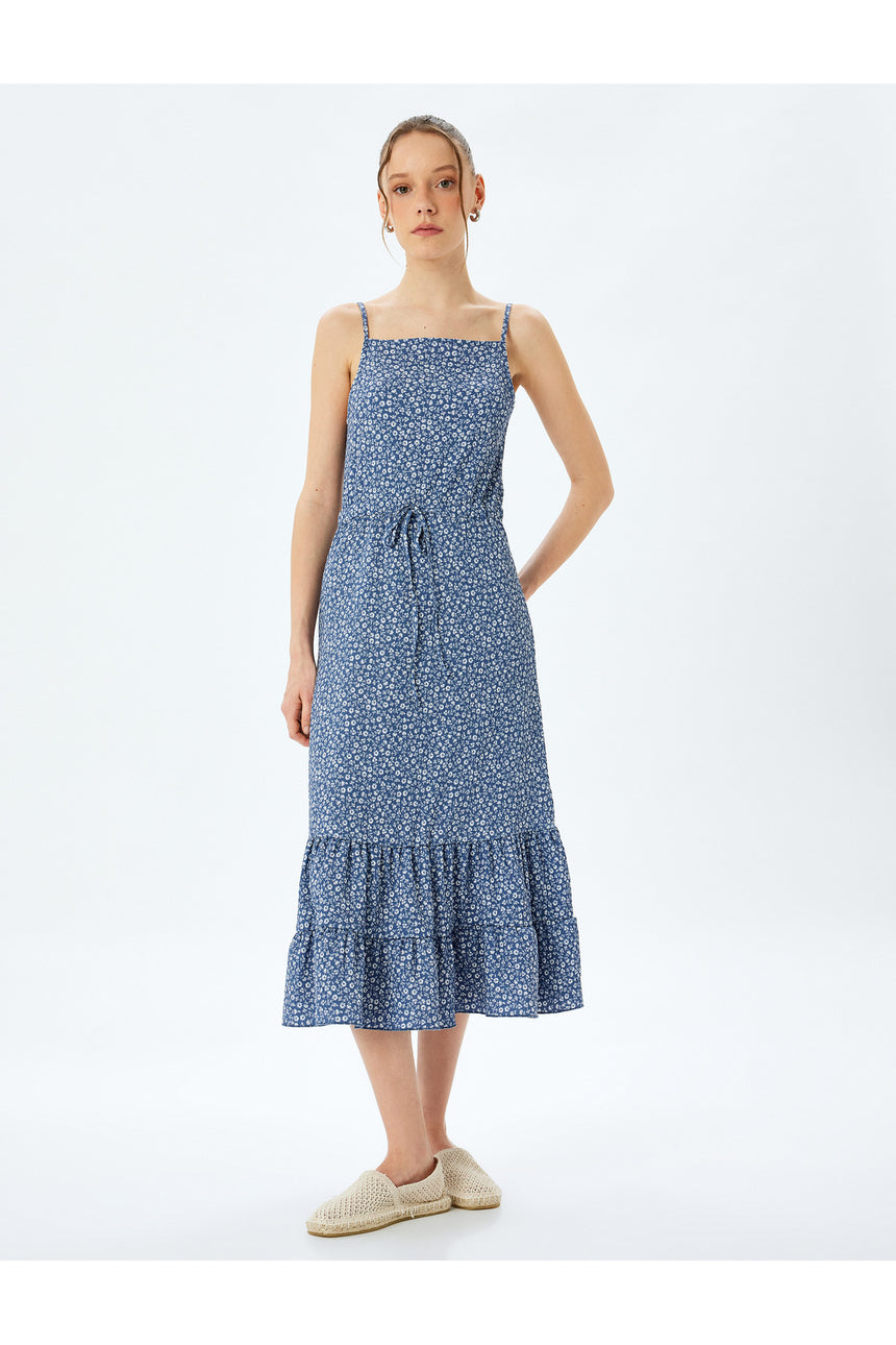 KOTON KADIN DRESSES 5SAL80072IK - Mavi Desenli