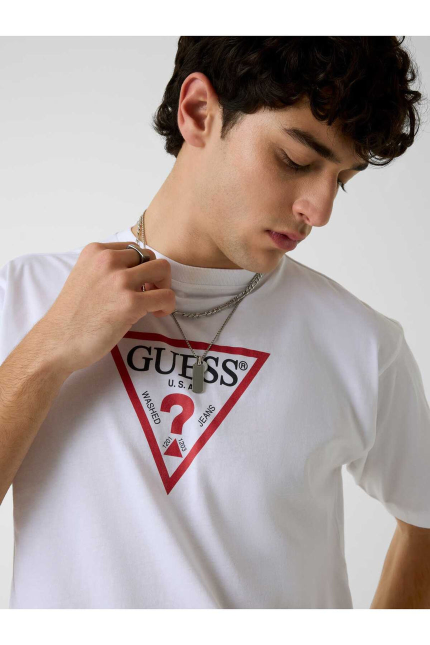 GUESS KADIN GJ SS CN OS ICONIC T W4YI76K8HM0 - Beyaz