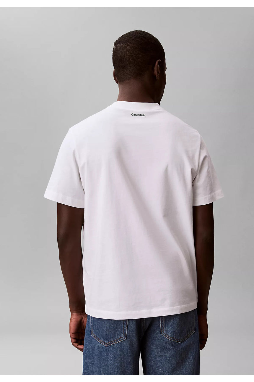 Calvin Klein Erkek SS 20S EASY COLLEGIATE BADGE TEE LV04RF294G - Siyah