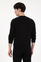US POLO ASSN ERKEK TRİKO HIRKA 1920741 - Siyah