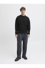 JACK&JONES JJESOHO OLLIE KNIT CREW NECK SN 12278924 - Siyah
