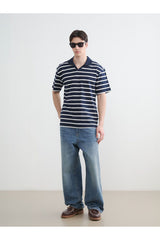 LCW ERKEK S6OJ22D8 KK.TSH,XM-NAUTICAL-POLO - Koyu Lacivert