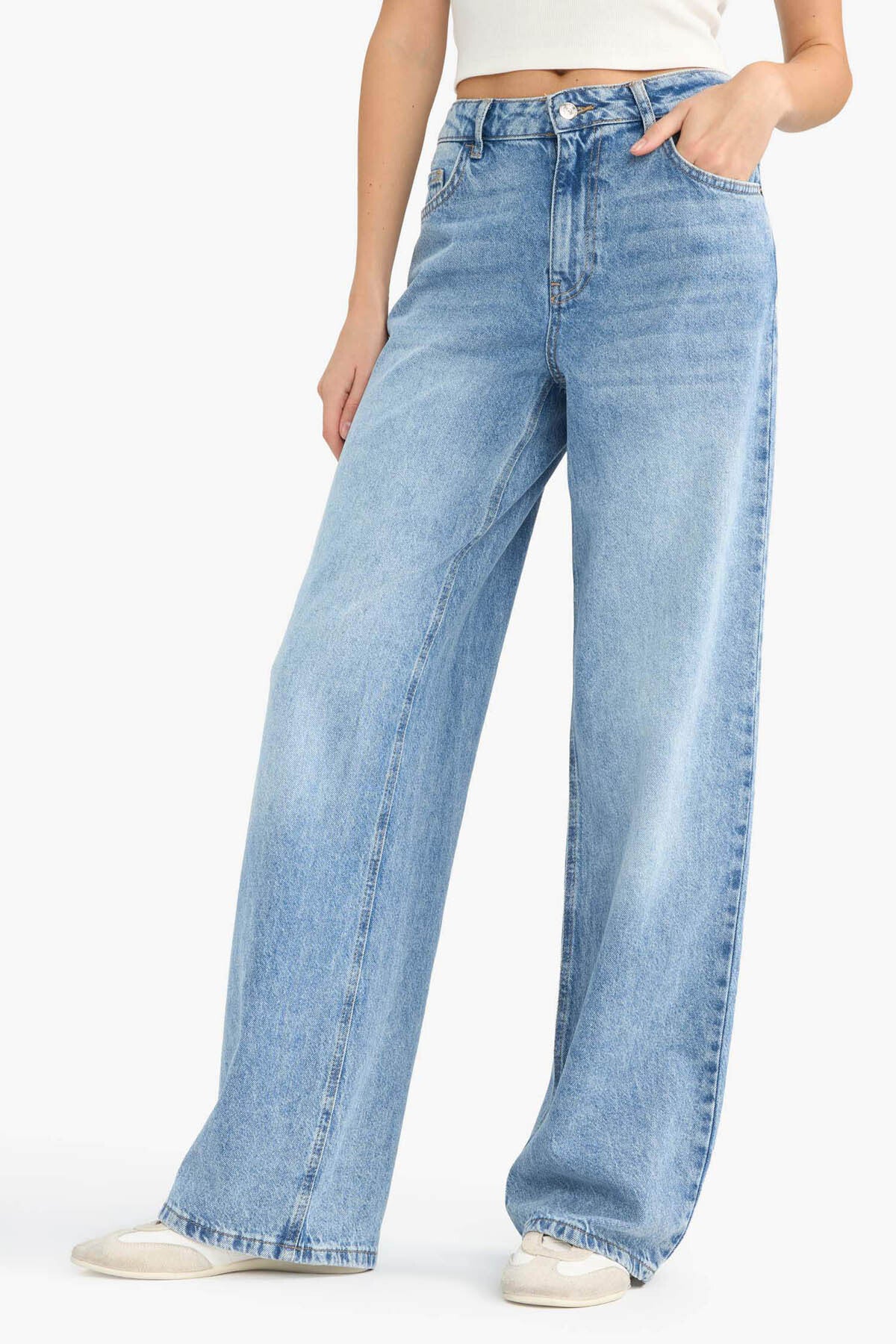 Defacto Kadın Trousers G2208AX - Açık Mavi