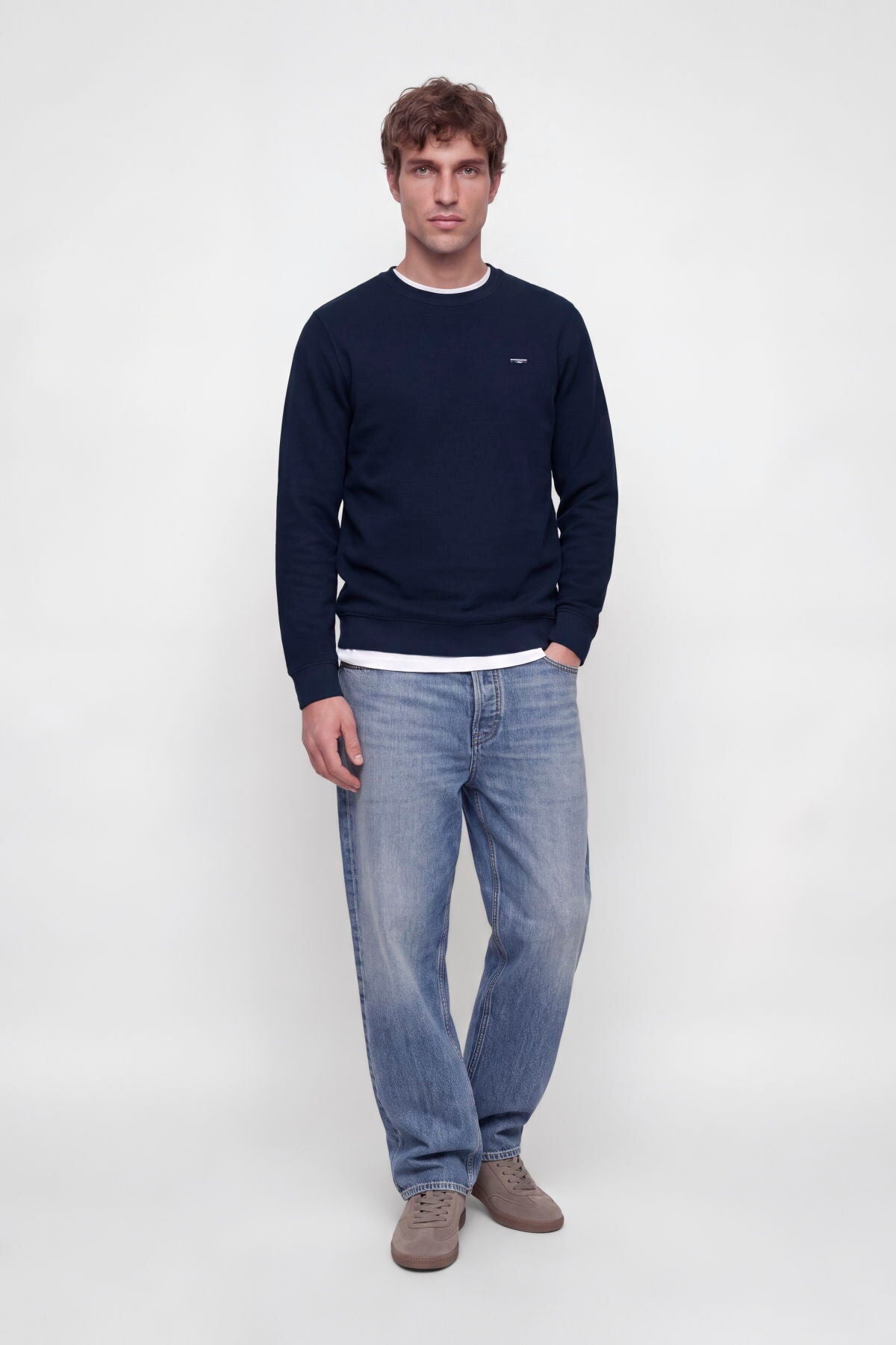 Jack & Jones Premium Alves Erkek Sweatshirt 12302739 - Mavi