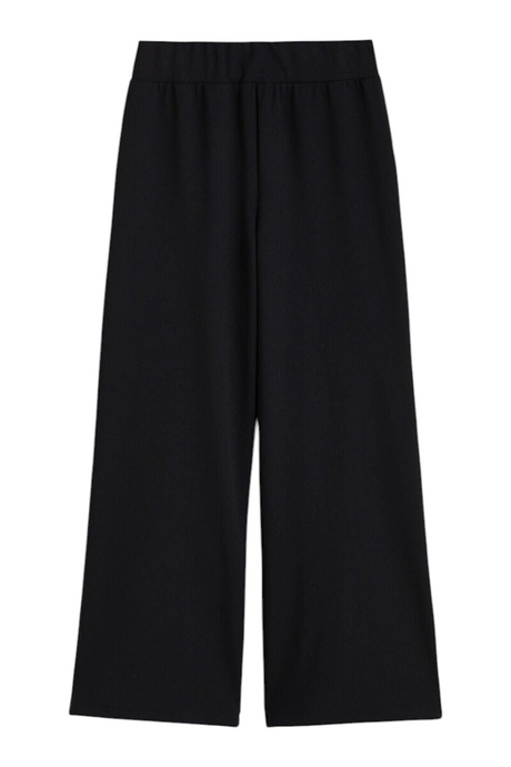 Sporline LC Waikiki siyah renkli, polyester karışımlı, rahat kesim kadın pantolon